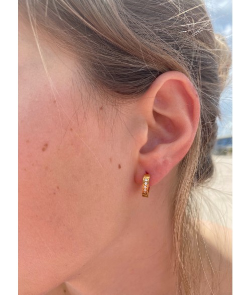 Pendientes de Aro con Circonitas
