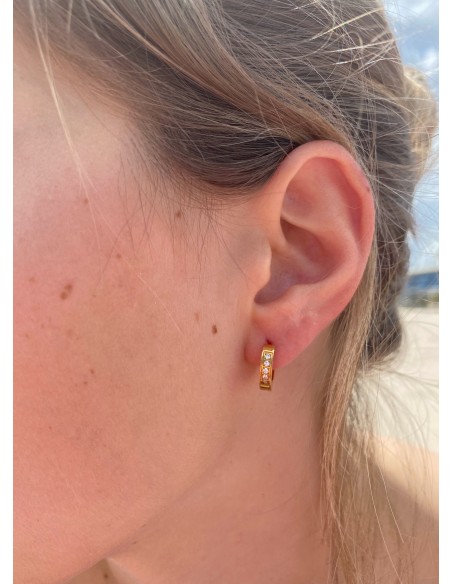 Pendientes de Aro con Circonitas