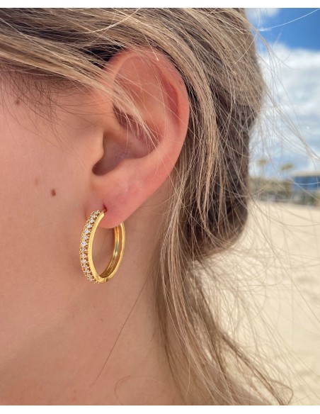 Pendientes Paris de Aro con Circonitas