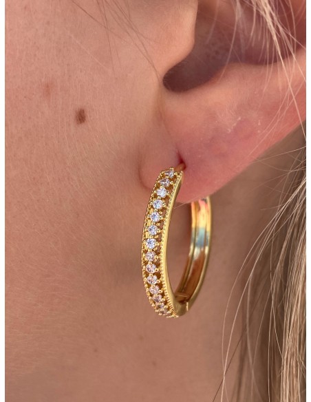 Pendientes Paris de Aro con Circonitas