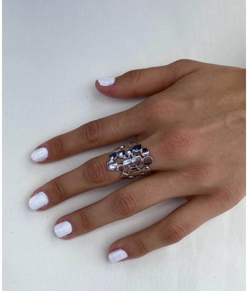 Anillo Discos en Plata 1ª Ley