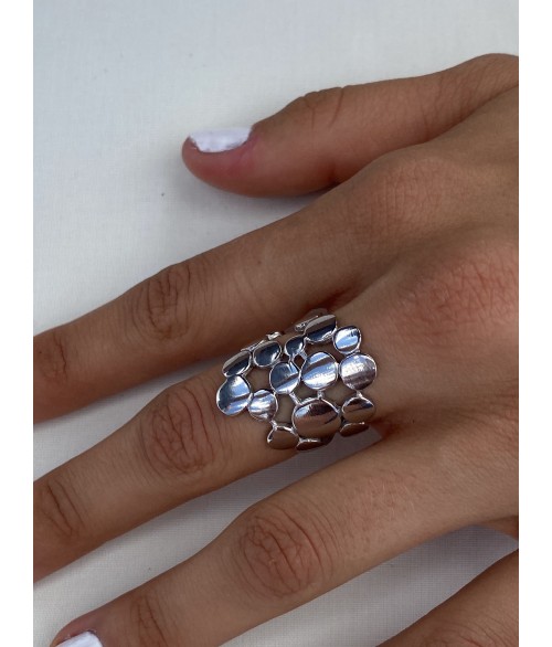 Anillo Discos en Plata 1ª Ley
