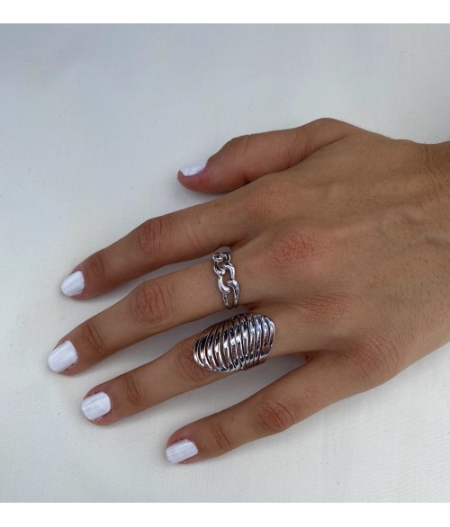 Anillo de Plata Cadena