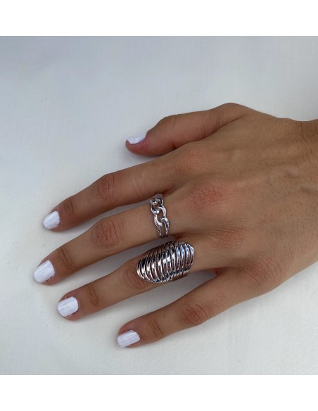 Anillo de Plata Cadena