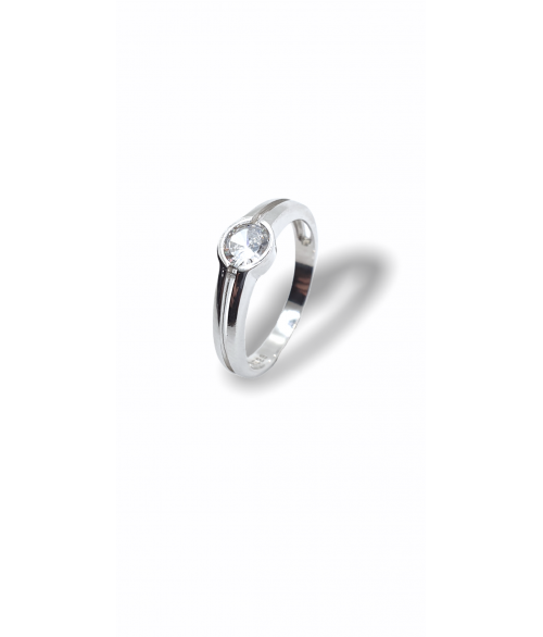 Anillo de Plata 1ª Ley con Circonita...
