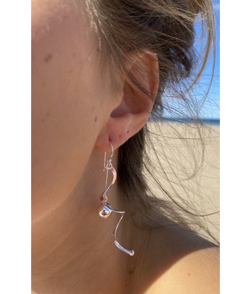 Pendientes de Plata Espiral
