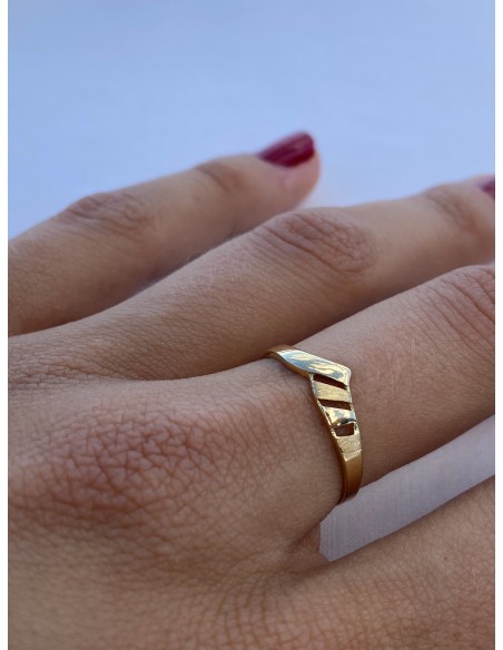 Anillo de Oro 18k Duna