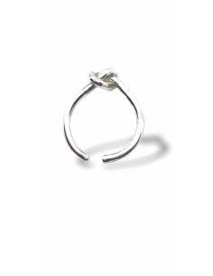 Anillo Nudo en Plata 1ª Ley...