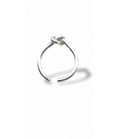 Anillo Nudo en Plata 1ª Ley Ajustable