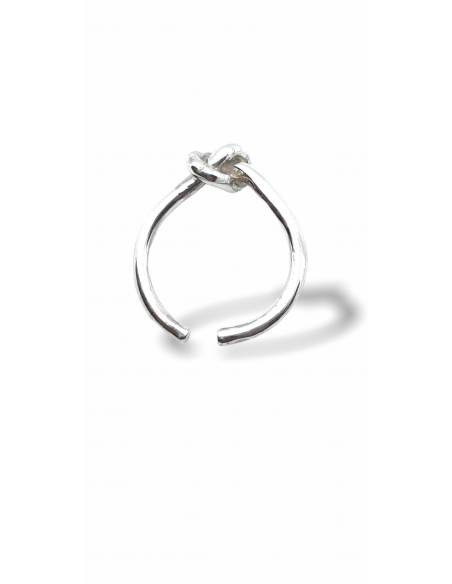 Anillo Nudo en Plata 1ª Ley Ajustable