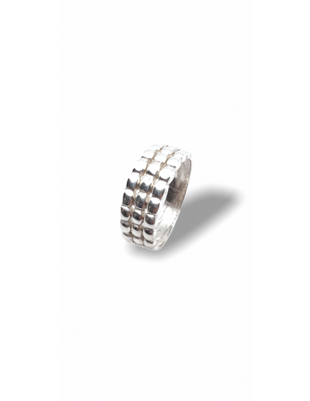 Anillo Bolas en Plata 1ª Ley