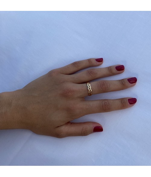 Anillo Cadena en Oro 18k
