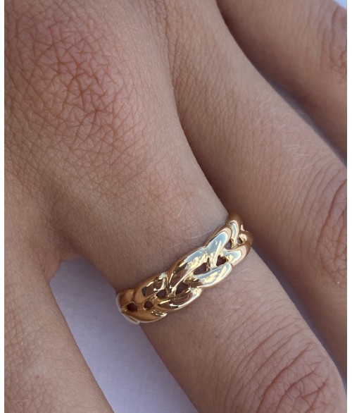 Anillo Cadena en Oro 18k