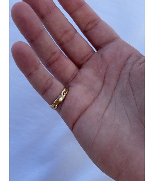 Anillo Cadena en Oro 18k