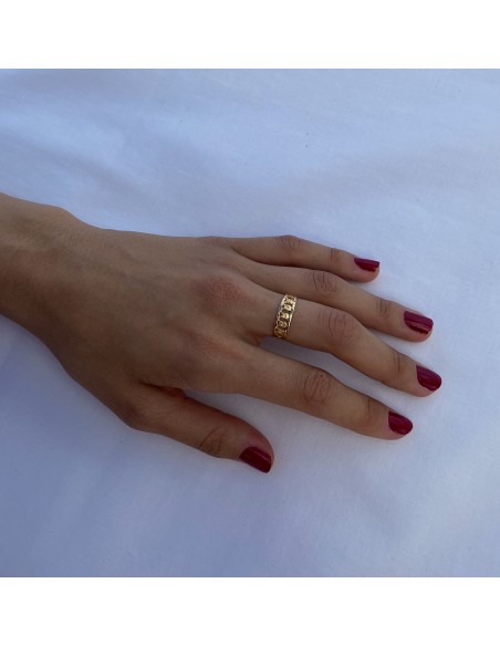 Anillo Búhos en Oro 18k