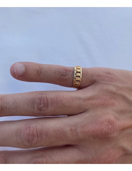 Anillo Búhos en Oro 18k