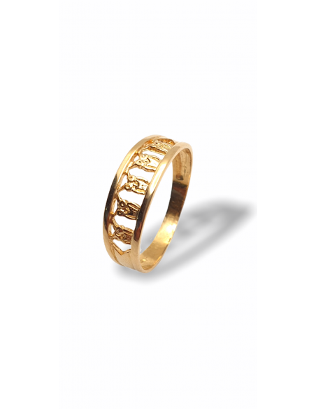 Anillo Búhos en Oro 18k