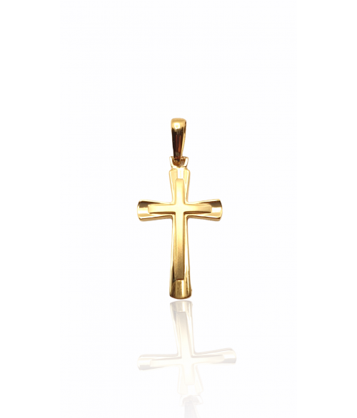 Cruz de Oro 18k Doble