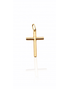 Cruz de Oro 18k Tubo