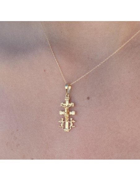Cruz de Caravaca en Oro 18k