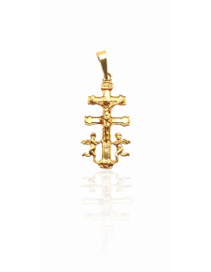 Cruz de Caravaca en Oro 18k