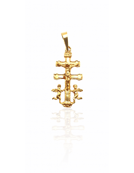 Cruz de Caravaca en Oro 18k