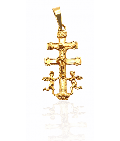 Cruz de Caravaca en Oro 18k
