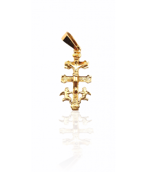 Cruz de Caravaca en Oro 18k