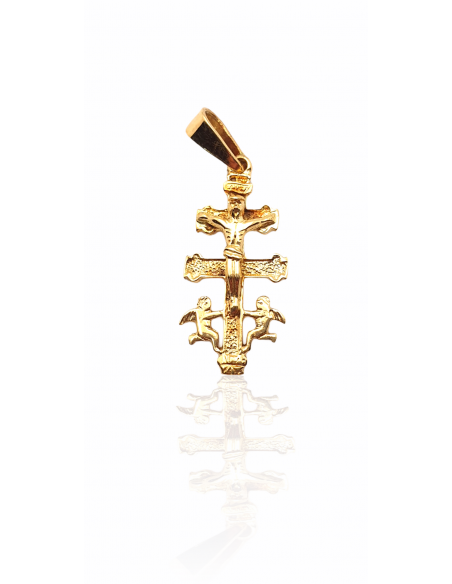 Cruz de Caravaca en Oro 18k