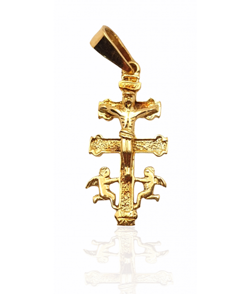Cruz de Caravaca en Oro 18k