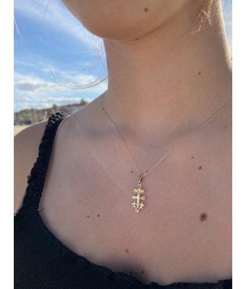 Cruz de Caravaca en Oro 18k