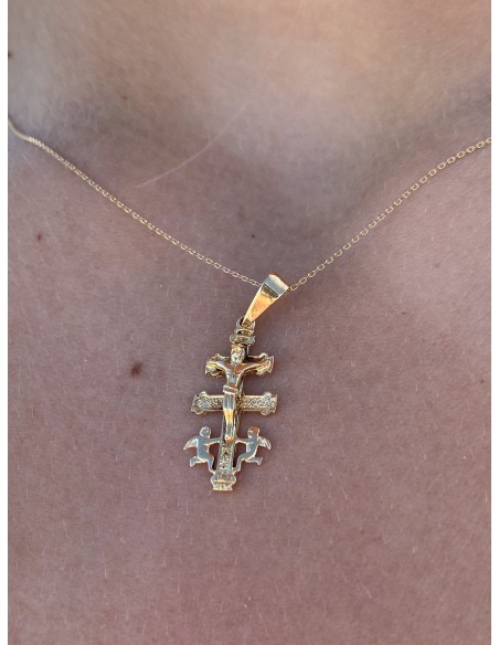 Cruz de Caravaca en Oro 18k