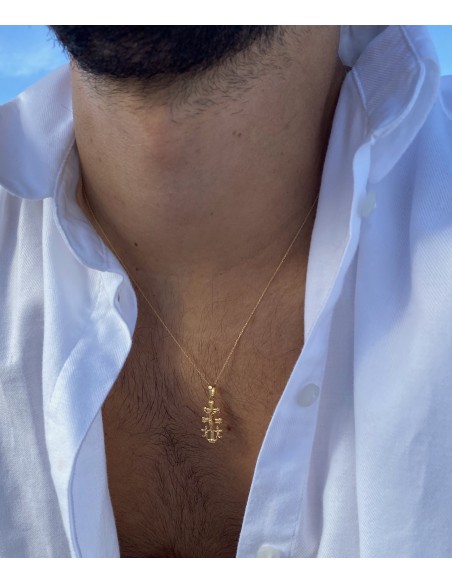 Cruz de Caravaca en Oro 18k