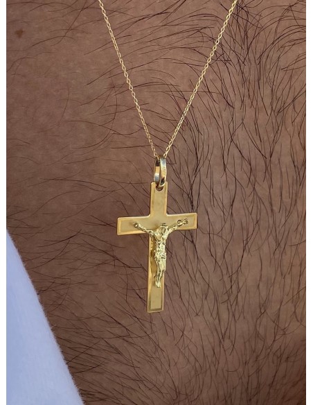 Cruz de Cristo en Oro 18k