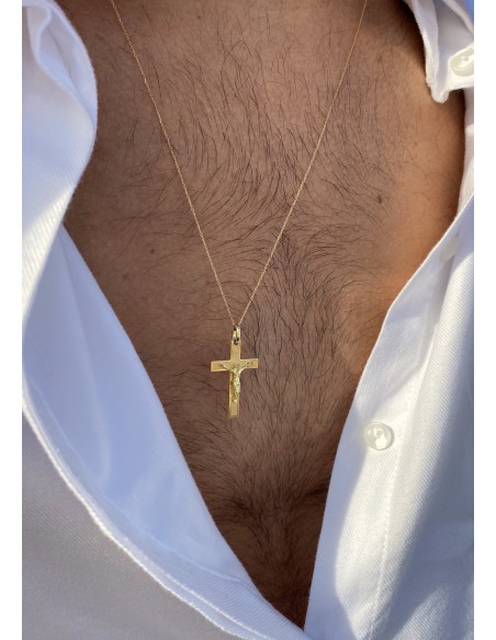 Cruz de Cristo en Oro 18k
