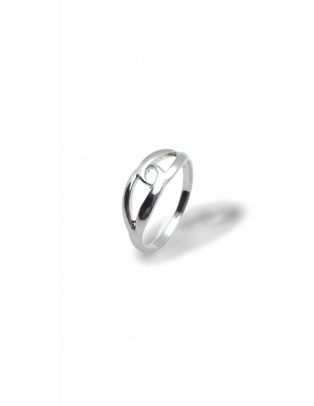 Anillo Lazo en Plata 1ª Ley