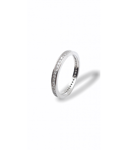 Anillo de Plata 1ª Ley con Circonitas