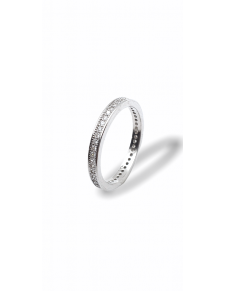 Anillo de Plata 1ª Ley con Circonitas