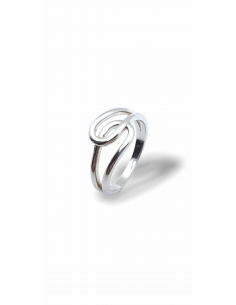 Anillo Dos Gotas en Plata...