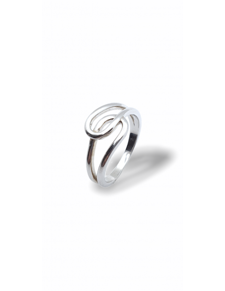 Anillo Dos Gotas en Plata 1ª ley