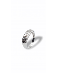 Anillo Greca en Oro Blanco 18k