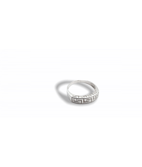 Anillo Greca en Oro Blanco 18k