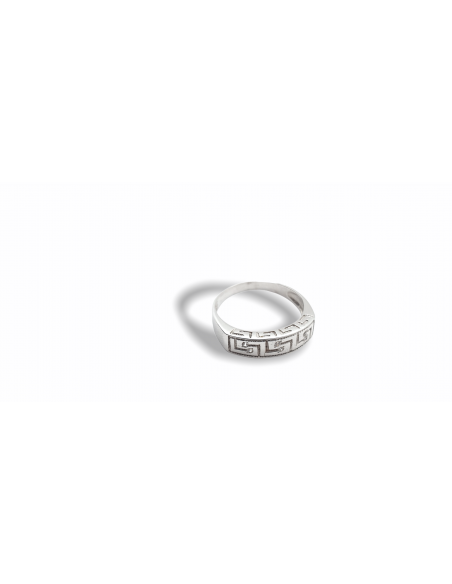 Anillo Greca en Oro Blanco 18k