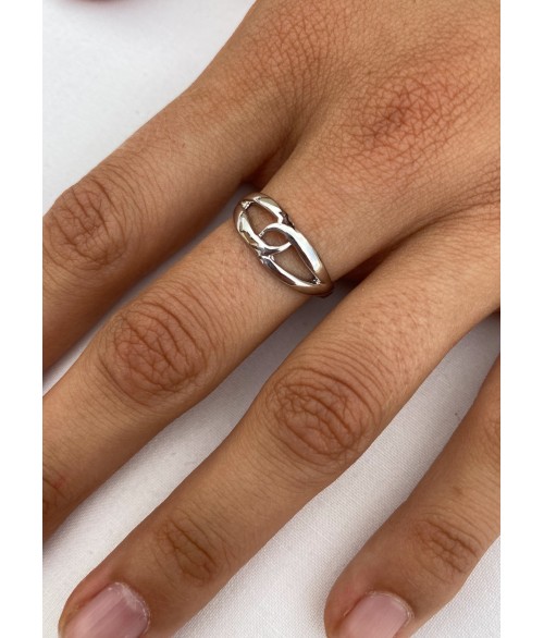 Anillo Lazo en Plata 1ª Ley