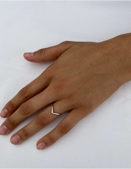 Anillo en Punta de Plata 1ª Ley
