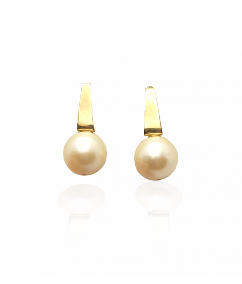 Pendientes de Perla en Oro 18k