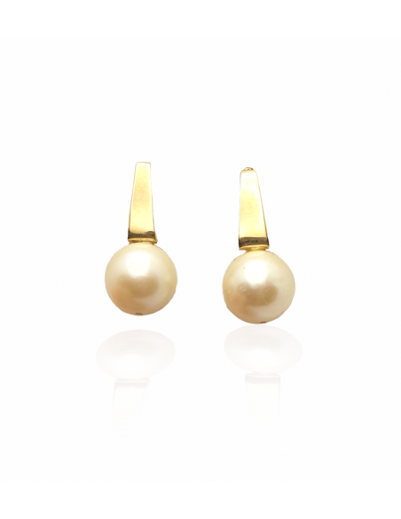 Pendientes de Perla en Oro 18k