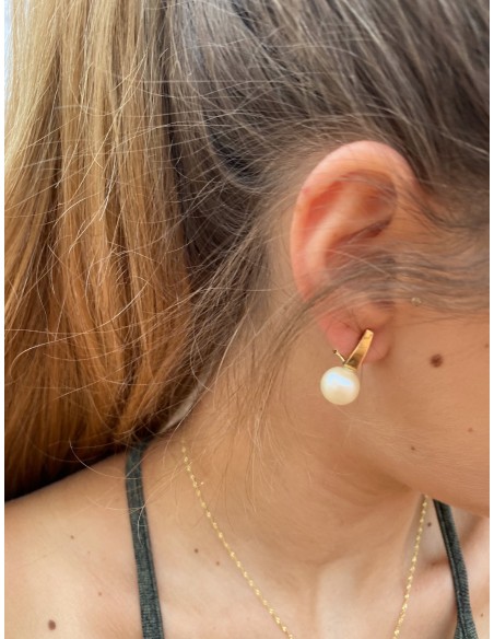 Pendientes de Perla en Oro 18k