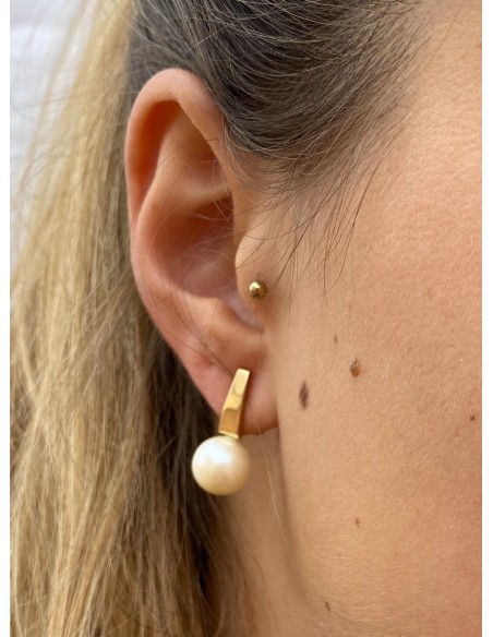 Pendientes de Perla en Oro 18k