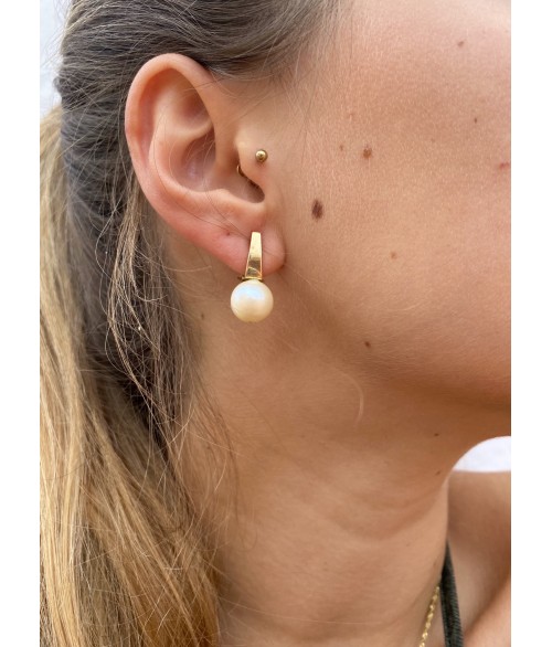 Pendientes de Perla en Oro 18k